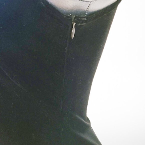 Laundry by Shelli Segal/ Compliance Alliance 1995 black velvet long dress Size S - Picture 3 of 8